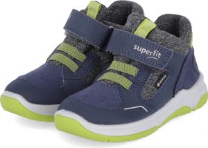 Superfit Cooper Kinderschuhe Jungen Halbschuhe Klett Blau Freizeit, Schuhgröße:28 EU