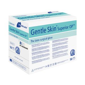 Meditrade Gentle Skin Superior OP-Handschuh aus reinem Latex, steril, puderfrei, Größe 7