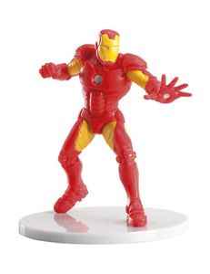 Iron Man-Kuchendekofigur Marvel-Lizenzartikel rot-gelb