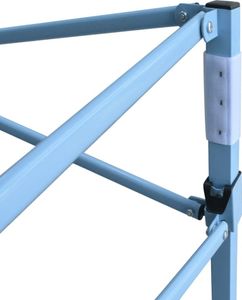 vidaXL Profi-Partyzelt Faltbar mit 4 Seitenwänden 3×6m Stahl Anthrazit