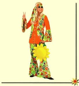 Hippie Woman 60er, Damen-Anzug, Größe 50/52