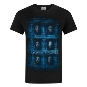 Game Of Thrones offizielles Herren Hall Of Face T-Shirt NS4524 (S) (Schwarz)
