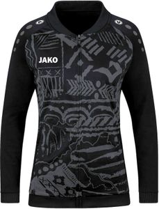 JAKO Damen Einlaufjacke Tropicana, Farbe:schwarz/anthrazit, Größe:40