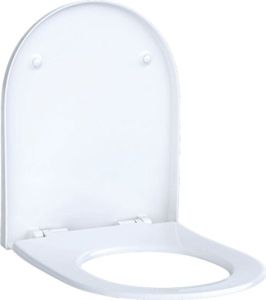Geberit Acanto WC-Sitz mit Absenkautomat antibakteriell, weiß