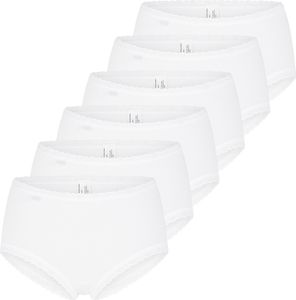 sloggi 6er Pack 24/7 Baumwolle Lace Midi Slip Perfekter Sitz, Mit feinen Details, Angenehm auf der Haut