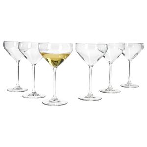 6x Doyenne Champagner-Schalen 150ml Sekt-Schale klar Dessert Cocktail-Gläser