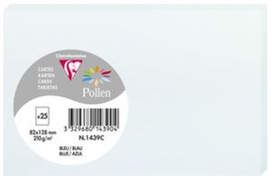 Karte Pollen 82x128mm 210g VE=25 Stück blau