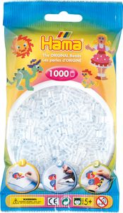 HAMA-PERLEN Transparent WEISS 1000Stück, 1Beutel