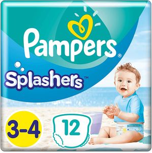Pampers Splasher Schwimmhose Carry Pack Größe 3-4, 48 Windeln (4x 12 Windeln)