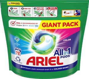 Ariel, All in 1 Pods, Kapsułki do prania kolorowego, 72 sztuki (PRODUKT Z NIEMIEC)