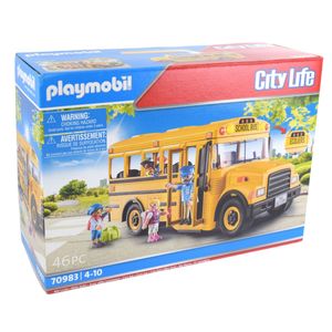PLAYMOBIL 70983 City Life Schulbus mit Licht und Stoppschild