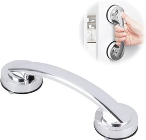 Haltegriffe für Senioren, Duschgriff ohne Bohren, 1 x rutschfester Griff mit starkem Saugnapf, Haltegriff mit Saugnapf für Glastüren, tragbarer Haltegriff für Dusche (Silber) Haltegriffe für Senioren, Duschgriff ohne Bohren, 1 x rutschfester Griff mit starkem Saugnapf, Haltegriff mit Saugnapf für Glastüren, tragbarer Haltegriff für Dusche (Silber)