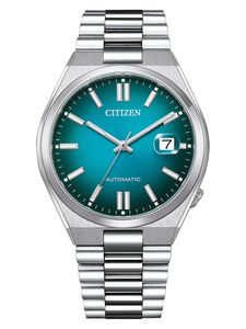 Citizen NJ0151-88X Herren-Armbanduhr Automatik Stahl/Türkis