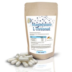 Magnesium L-Threonat mit Magnesiumcitrat 360 Kapseln vegan
