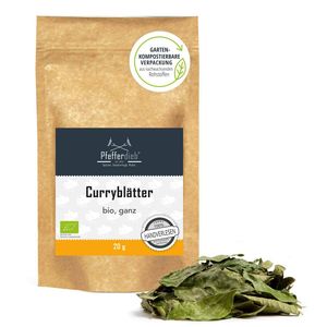 Premium Curryblätter aus Wildsammlung, ganz, BIO, 20g