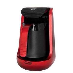 Mulex 1L 600W Elektrischer Mokkakocher Mokkakanne Espressokocher 4 Tassen  Rot