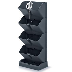 Prosperplast®, Doniczka, IO1W200, Antracyt, Ogród wertykalny, Doniczka na ściane
