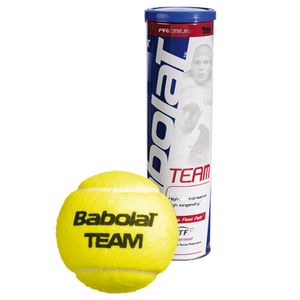 Piłki tenisowe BABOLAT TEAM X4 żółte, kolor: żółty