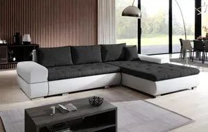 FURNIX Arzo Eckcouch L-Form Sofa Schlafsofa Couch Schlaffunktion MA 120+BE 02