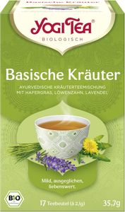 Yogi Tea,Basische Kräuter, 17 Teebeutel - 10er Pack (10 x 35,7g)