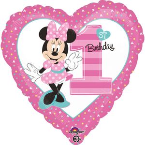 amscan MINNIE 1ST BIRTHDAY FOLIENBALLON FOLIENBALLON