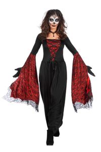 Kleid Halloween mit Fledermausärmeln, Groesse:42/44
