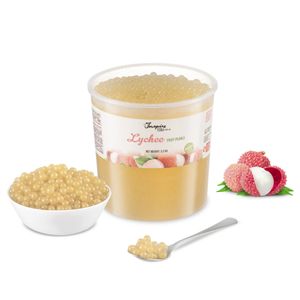 INSPIRE FOOD Litschi Bubble Tea Perlen - 100% Vegan, Glutenfrei, 3.2KG