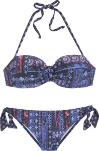 s.Oliver Bügel-Bandeau-Bikini navy-bedruckt Größe 40 C s.Oliver Bügel-Bandeau-Bikini navy-bedruckt Größe 40 C