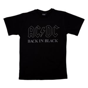 AC/DC - Logo Rockband T-Shirt Herren Oberteil Shirt kurzarm Schwarz, Größe:XL