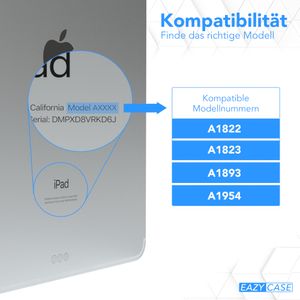EAZY CASE Smartcase mit Touchpen Halterung kompatibel mit Apple iPad 2018 / 2017 (6./5. Gen.) Tablet Hülle mit Standfunktion, Schutzhülle, Klapphülle, Alt Rosa