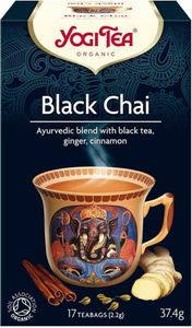 Schwarzer Tee BLACK CHAI Ingwer Zimt(17 x 2,2 g) - YOGI TEA