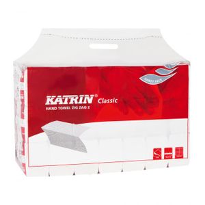 Papírové utěrky skládané ZZ 2-vrstvé KATRIN Classic Handy pack bílé (20 bal.)