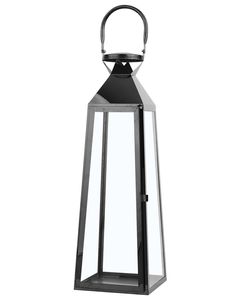 BELIANI lucerna Dekorativní černá kovová 53 cm