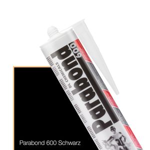 PARABOND 600 | Montagekleber - EXTRA STARKER Wasserfester (UNTERWASSER) Kleber | Hybrid MS Polymer | Hohe Elastizität für Nasse & Trockene Oberflächen – Baukleber für Innen & Außen (schwarz)
