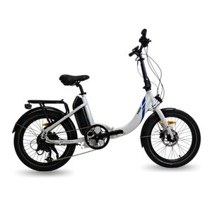 Mini Urbanbiker E-Bike Klapprad 20 Zoll, 36V 14Ah (504Wh) Akku, 250W Motor Faltrad Pedelec Weiß