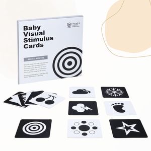 Montessori Kontrast-Karten: Spielend Sehen Lernen mit 32 Schwarz-Weiß Motiven für Babys