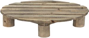 Clayre &amp; Eef 6H2223 Stolík na rastliny hnedý 30x24x6 cm