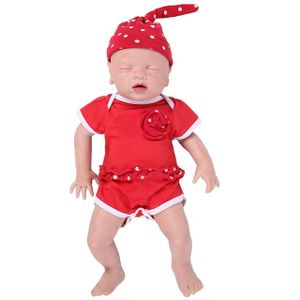 Silikónové reborn bábiky, realistické maľované črty, realistický novorodenecký dizajn, 46 cm (18 palcov) dievčatko