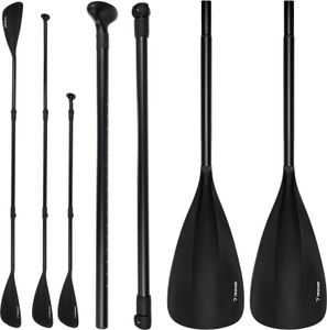 TRIZAND Stand up Paddle 2-in-1- Verstellbar 163-229 cm -Faltbares Ruder Doppelpaddel für Stand-Up Paddle Boards & Kajaks, Leicht & Robust 25261