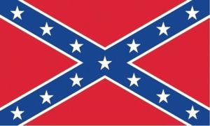 Flagge Rebellion 90 x 150 cm Fahne mit 2 Ösen 100g/m² Stoffgewicht Sturmflagge Hissfahne USA Südstaaten