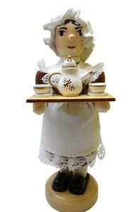 Räuchermännchen / Räucherfrau / Kaffeefrau- Teefrau 18 cm