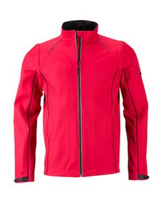 Men`s Zip-Off Softshell Jacket - Farbe: Red/Black - Größe: XXL