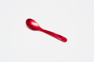 G.F. Heim Söhne Eierlöffel aus Acrylglas rot 12,5cm