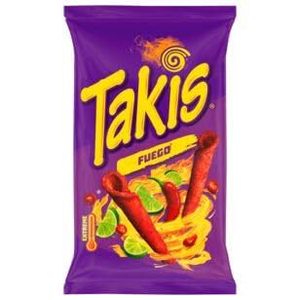Takis Fuego Maestro-Corn Snacks o smaku chili i limonki, 18 opakowań (18 x 100 g)