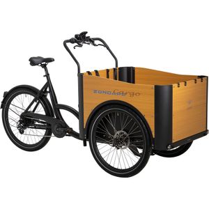Zündapp Cargo C2426 E Bike 26/24 Zoll Elektro Bike Pedelec Lastenfahrrad Lastenrad Elektrofahrrad Cargo Bike Fahrrad, Farbe:schwarz/braun, Rahmengröße:53 cm