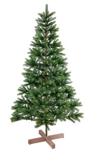 180 cm naturgetreuer künstlicher XL Weihnachtsbaum in Nordmanntannen-Optik, ca. 922 Äste mit hochwertigen PE Nadeln, inkl. Baumständer, einfacher Zusammenbau