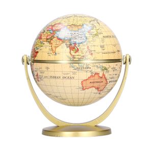Mini World Map Globe English Edition Desktop Rotating Earth Geography Globe Teaching Aid