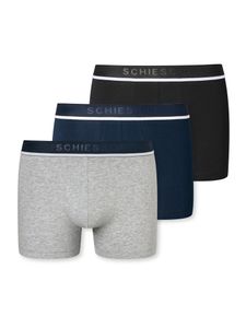 Schiesser 3er Pack - 95/5 - Organic Baumwolle Shorts / Pants Sportlicher Logo-Webgummibund, Bequeme Beinausschnitte und ohne störende Nähte, Elastische Single-Jersey-Qualität