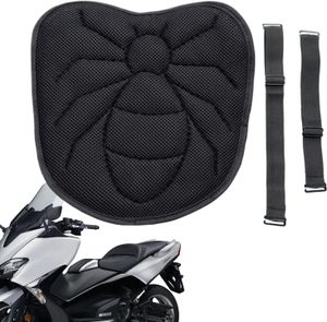 Motorrad-Sitzkissen – Motorrad-Sitzkissen mit Spinnennetz-Design, stoßdämpfendes Gel-Sitzpolster, Geschenk für Familienfreunde