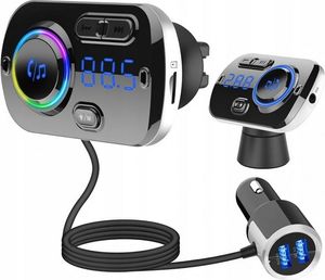 REVENTO Auto Bluetooth FM Transmitter, Drahtloser Radio Kfz-Empfänger Adapter mit Freisprecheinrichtung, Faste Dual USB Ladegerä